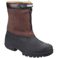 Cotswold Women's 'Venture' Synthetic Textile/Weather Wellingtons in Brown | Size: 6.5