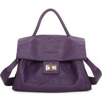 Fontanella Fashion Women's Sala PU Leather Crossbody Top-Handle Bag in Purple