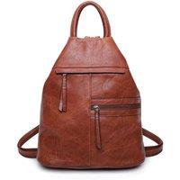 Fontanella Fashion Women's Mira PU Convertible Backpack in Brown
