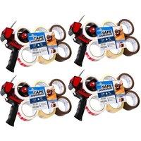 Deco Express Premium Dispenser With 6 Mixed Tapes 4 Pack