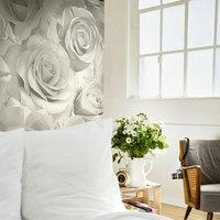 Muriva Madison Glitter Wallpaper Roll Floral in Cream
