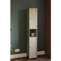 Home Discount Bath Vida Priano 2 Door Tall Cabinet Cupboard Bathroom Storage 1700 x 320 x 300 mm in Grey