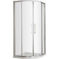 Balterley Sonic 1000mm Quadrant Shower Enclosure, 8mm Glass & Easyfit - Chrome in Silver