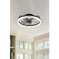 Modern Round Crystal Ceiling Fan Light