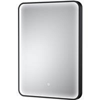Balterley Inset Framed LED Mirror with Demister Pad, 700x500mm - Black