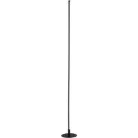 Happy Homewares Modern Sleek Stick Style LED Standard Floor Lamp with Foot Dimmer Switch in Black