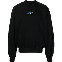 Off-White Men's Exact Opposite Boxy Fit Black Sweatshirt | Size: Medium