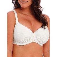 Fantasie Women's Beach Waves Gathered Full Cup Bikini Top in White | Size: 34D