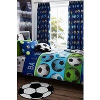 Catherine Lansfield 'Football' Duvet Set in Blue | Size: Single
