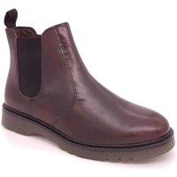 Frank James Men's Naseby Leather Chelsea Boots in Burgundy | Size: 9