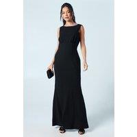 Coast Women's Honoured Sleeveless Cowl Back Maxi Bridesmaid Dress in Black | Size: 14