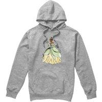 Disney The Princess & The Frog Be You. It's Beautiful With Tiana Unisex Hoodie Light Grey | Size: Large