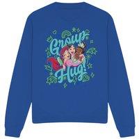 Disney Princess Ariel, Mulan, Tiana Group Hug Sweatshirt Royal | Size: 2XL