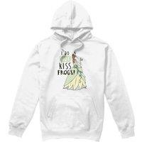 Disney The Princess & The Frog Tiana Does Not Kiss Frogs Unisex Hoodie White | Size: 2XL