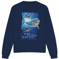 Disney Finding Nemo Fish are Friends Sweatshirt Navy | Size: 2XL