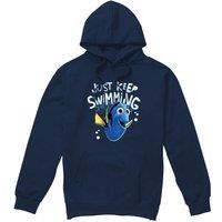 Disney Finding Nemo Dory Just Keep Swimming Hoodie Navy | Size: Small