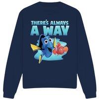 Disney Finding Nemo Dory There's Always a Way Sweatshirt Navy | Size: Large