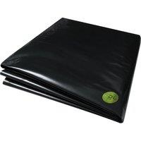 Pegdev 9m x 4m 250G Black Heavy Duty Polythene Plastic Sheeting Garden DIY 62.5MU