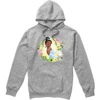 Disney The Princess & The Frog Tiana & Prince Naveen Unisex Hoodie Light Grey | Size: XL