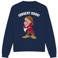 Snow White And The Seven Dwarfs, Current Mood, Grumpy Sweatshirt Navy | Size: XL