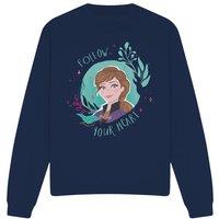 Frozen Follow Your Heart With Anna Sweatshirt Navy | Size: Large