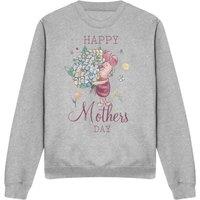 Winnie The Pooh Piglet Happy Mothers Day Sweatshirt Light Grey | Size: Large