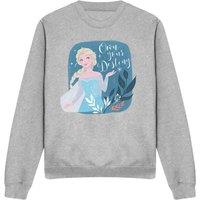 Frozen Elsa Own Your Destiny Sweatshirt Light Grey | Size: Large