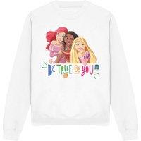 Disney Princess Be True, Be You Ariel, Moana, & Rapunzel Sweatshirt White | Size: Small