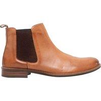 Roamers Men's Leather Gusset Boots in Tan | Size: 6