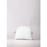 Lakeland Leather Women's 'Elterwater' Curved Leather Cross Body Bag in White
