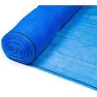 Pegdev Blue Temporary Fencing Heavy Duty UV Stabilised Polyethylene Mesh Durable Netting for Herris Fencing 50m