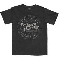 My Chemical Romance Men's Circle March Cotton T-Shirt in Black | Size: 2XL