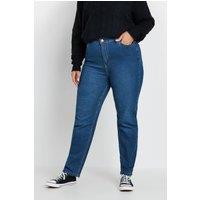 Yours Women's Straight Leg RUBY Jeans in Blue | Size: 26S
