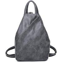 Fontanella Fashion Women's Kira PU Convertible Backpack in Dark Grey