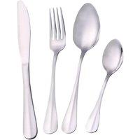 Royalford Stainless Steel Cutlery Set Tableware 16 Pieces Matt Finish in Silver