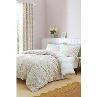 Dreams & Drapes 'Edith' Easy Care Ditsy Floral Print Duvet Cover Set in Lilac | Size: King