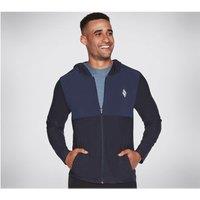 Skechers Men's Skech-Knits Ultra Go Lite Full Zip Hoodie in Blue | Size: XL