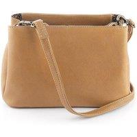 'Washed Cancun' Leather Triple Compartment Handbag