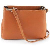 'Washed Cancun' Leather Triple Compartment Handbag