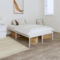 Metal Bed Frame White 120x200 cm