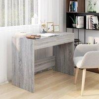 Berkfield Home Desk Grey Sonoma 101x50x76.5 cm Engineered Wood