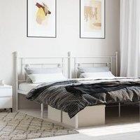 Metal Headboard White 193 cm