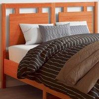 Berkfield Home Headboard Wax Brown 135 cm Solid Wood Pine