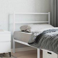 Berkfield Home Metal Headboard White 100 cm