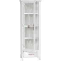 Teamson Home Delaney Freestanding Linen Cabinet, White