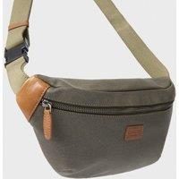 OSPREY LONDON Men's The Grantham Waxed Canvas & Leather Bumbag in Khaki