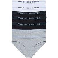 French Connection Women's 7 Pack Cotton Briefs in White | Size: XS