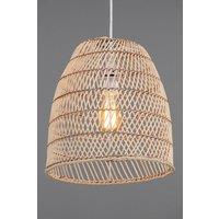 BHS Lighting Bleached Tall Dome Easy Fit Light Shade in Natural