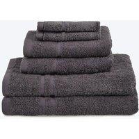 Allure Bath Fashions Hotel Essentials Cotton 6 Piece Towel Set in Charcoal
