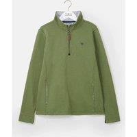 Lighthouse Clothing Shore Women's Sweatshirt Cotton Funnel Neck Jersey in Olive | Size: 18